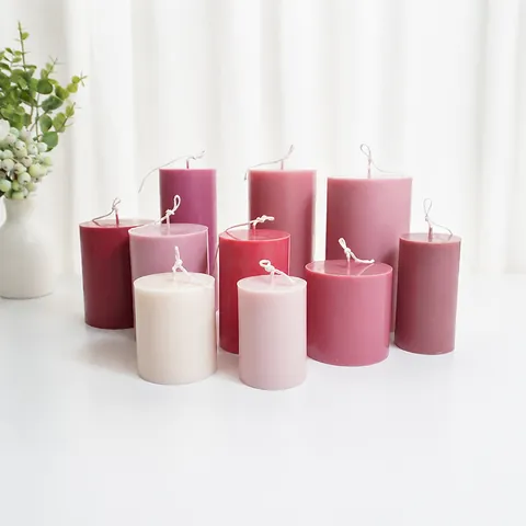 Cylindrical Candle Mold Transparent Plastic DIY Handmade Aromatherapy Soap Making Tools Heat Resistant Home Decor