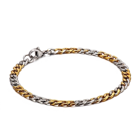 Edelstahl Panzerarmband Poliertes Minimalistisches Bordsteinkette Streetwear Hip Hop Schmuck Für Herren Damen
