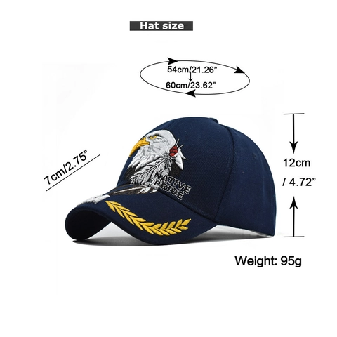 Cappello Da Baseball In Cotone Twill Ricamo Aquila Native Pride USA Lettere Vintage Distressed Outdoor Regolabile