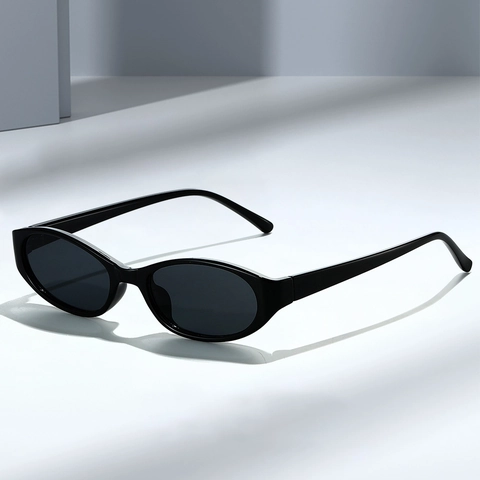 Lunettes De Soleil Ovales Rétro Femmes Vintage Monture PC Protection UV400 Conduite Extérieur Mode Style Coréen