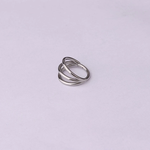 Dreilagiger Piercing-Ring Aus Edelstahl 316 Scharnier-Clicker Segment-Ring Rundschmuck Für Damen Und Herren