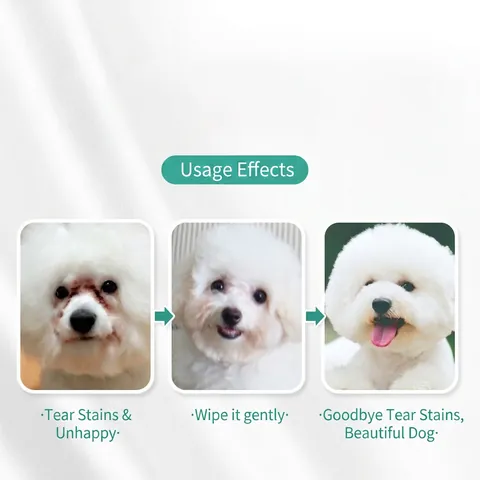 Pet Wipes For Dogs Cats Tear Stain Remover Ear Wax Cleaning Gentle Aloe Vera Non-Woven Fabric Eye Ear Chin Hygiene