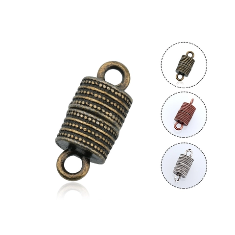 Fermoirs Magnétiques Pour Bijoux Cylindre Alliage Connecteurs De Bracelet Collier DIY Style Vintage Rétro