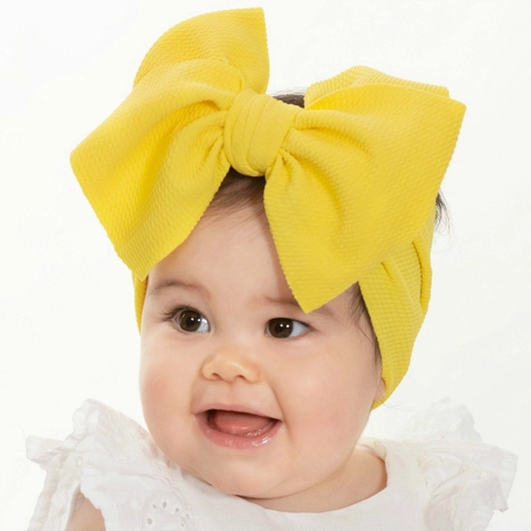 Waffle Texture Baby Bow Headband Soft Elastic Infant Hair Band For Toddler Girls Photography Props Newborn Headwear Accessories