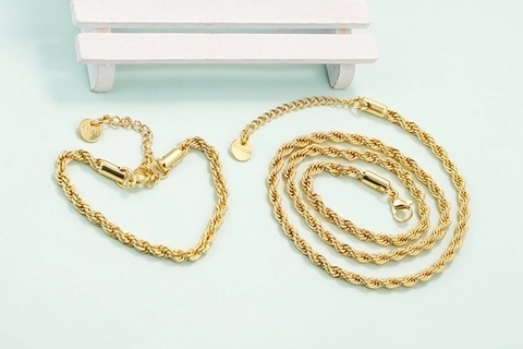 Bracciale A Catena In Acciaio Inossidabile Minimalista Con Maglie Torte Regolabile Per Uomini Donne Stile Hip Hop
