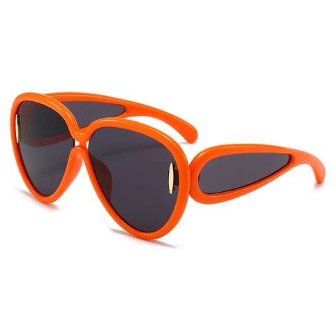 Oversized Sunglasses PC Frame PC Lens UV Protection Side Lens Shield Future Punk Fashion Eyewear For Men Women Trendy