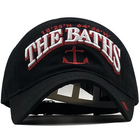Berretto Da Baseball Cotone Ricamo Lettera Ancora Nautico Coordinate BVI Protezione Solare Regolabile Unisex