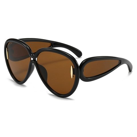 Oversized Sunglasses PC Frame PC Lens UV Protection Side Lens Shield Future Punk Fashion Eyewear For Men Women Trendy
