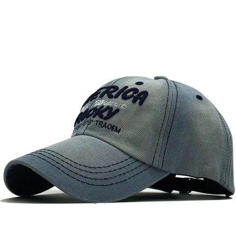 Retro Baseballkappe Gewaschene Baumwolle Denim Amerikanischer Stil 3D Buchstaben Stickerei Verstellbarer Sonnenhut