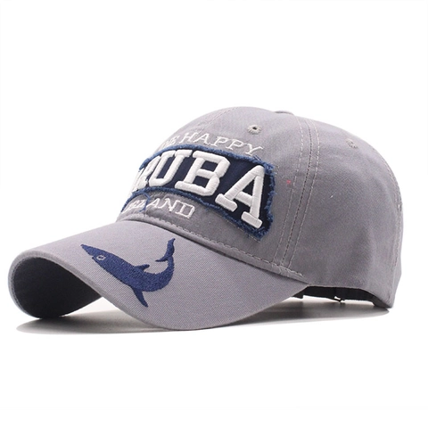 Cappellino Da Baseball In Cotone Ricamato Aruba Cuba Patch Squalo Retro Cappello Sole Regolabile Sport Unisex