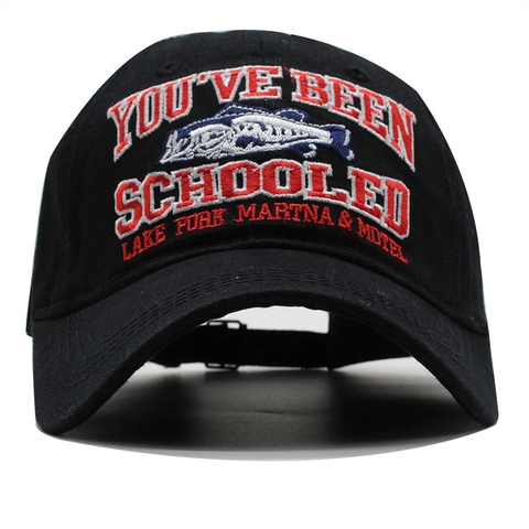 Casquette De Baseball Broderie Poisson Texturée Coton Réglable Chapeau De Soleil Décontracté Sportif Extérieur