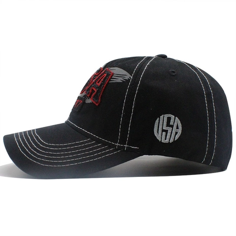 Berretto Da Baseball Vintage In Cotone Lavato Con Ricamo USA Cappello Da Sole Casual Per Uomini Donne