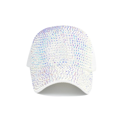 Damen Glitzer Strass Baseballkappe Verstellbare Baumwolle Gewaschen Vintage Sonnenhut Outdoor Fashion Dekorative Snapback Kappe