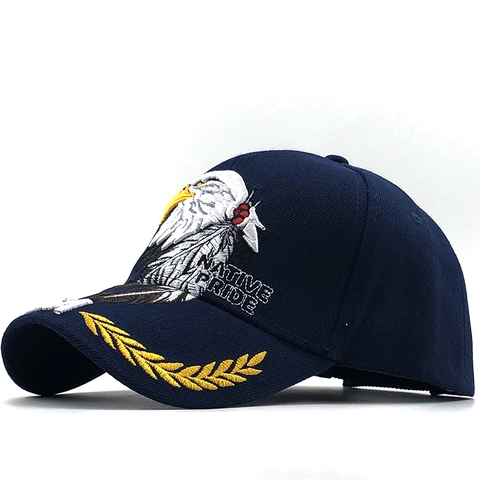 Cotton Baseball Cap Embroidery Eagle USA Native Pride Adjustable Outdoor Street Style Unisex Sun Hat