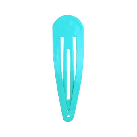 Snap Hair Clips Metal Painted Colorful Teardrop Barrettes Candy Color Side Clips For Kids Toddlers Baby Girls