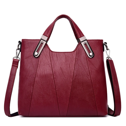 Women Handbag PU Leather Shoulder Crossbody Bag Large Capacity Top Handle Purse For Commuting Simple Fashion Tote