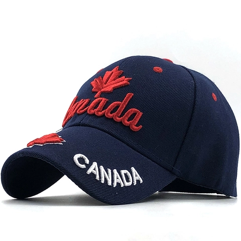 Cappello Da Baseball Bandiera Del Canada Foglia Di Acero Ricamo Cappello Da Sole Regolabile Tessuto Twill Sport All Aperto Uomo Donna