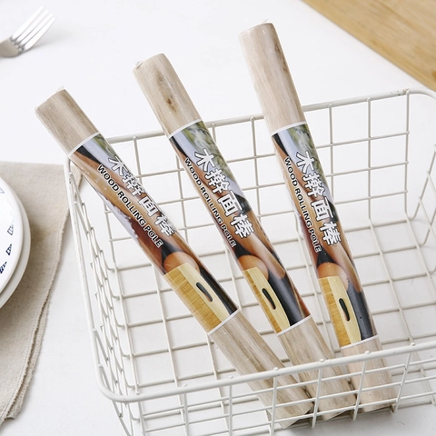 Rodillo De Cocina De Madera Maciza Natural Rodillo Para Masa Antiadherente Para Pizza Pasta Empanadillas Herramientas De Cocina
