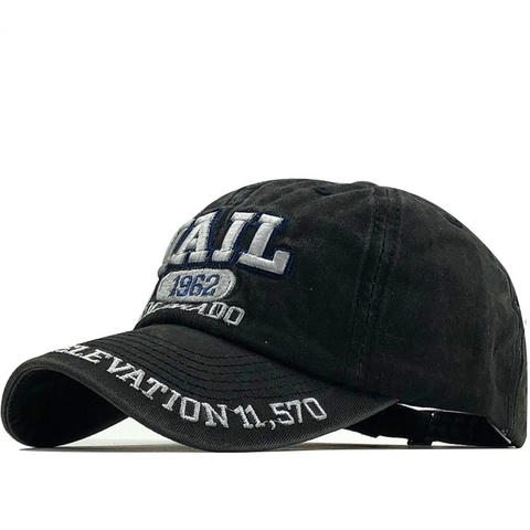 Berretto Da Baseball In Tela Di Cotone Lavato Retro Ricamo Lettere 1962 Colorado Protezione Solare Regolabile Per Uomini Donne