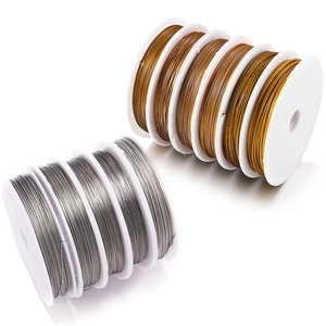 Stainless Steel Jewelry Wire For Beading DIY Craft Making Accessories Gold Silver Plated Shaping Wire Traction Cord Handmade Supplies