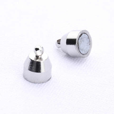 Starke Magnetverschlüsse Verbinder Versilbertes Kupfer Für DIY Halskette Armband Schmuckherstellung Rund Zylinderform