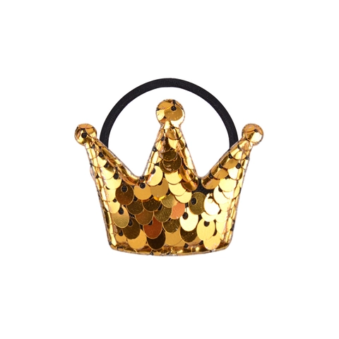 Élastiques À Cheveux Enfants Paillettes Cœur Étoile Couronne Cordes À Cheveux Élastiques Pour Filles Tout-Petits