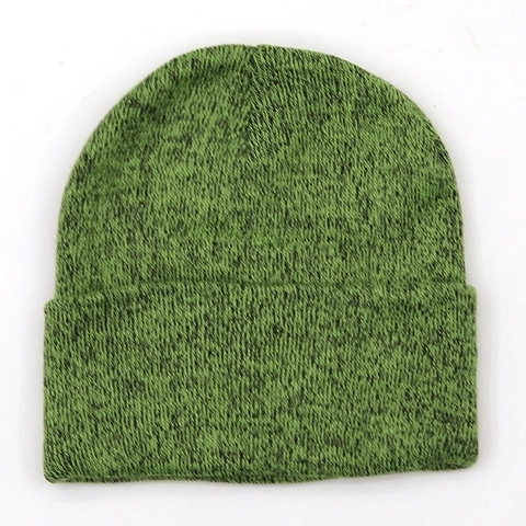 Minimalist Solid Color Knitted Beanie For Women Men Winter Warm Cuffed Linen Toboggan Hat Korean Style Daily Outdoor Headwear