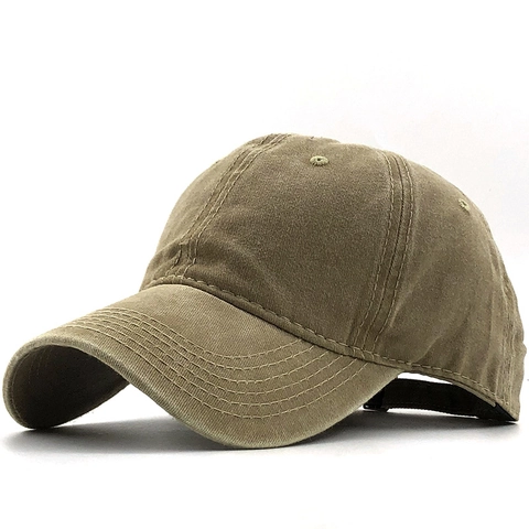 Retro Washed Cotton Baseball Cap Adjustable Solid Color Plain Dad Hat Sun Protection Outdoor Sports Unisex Vintage