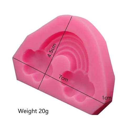 Rainbow Cloud Silicone Mold For Baking Fondant Resin Clay DIY Handcraft Soap Chocolate Cake Decoration Tools