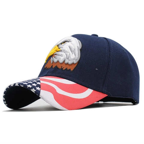 Cappello Da Baseball Ricamo Aquila Acrilico Patriottico Bandiera USA Cappello Da Sole All Aperto Per Uomini Donne