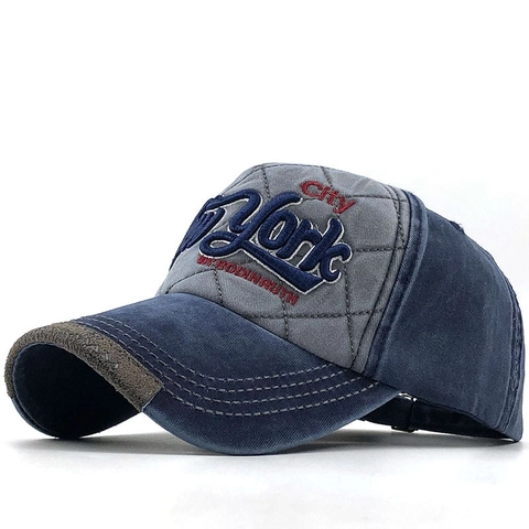 Cappellino Da Baseball Vintage In Cotone Lavato Ricamo Lettere Regolabile Stile Consumato Unisex