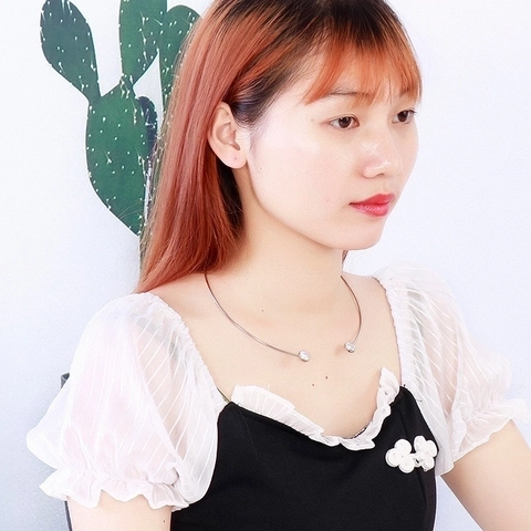 Roestvrijstalen Choker Ketting Voor Dames Minimalistisch Geometrisch Zeshoek Rond Strass Ingelegd Slangenketting Sieraden