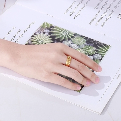 Braided Woven Texture Ring Stainless Steel Wheat Pattern Polished Fashion Trendy Jewelry For Men Women Unisex