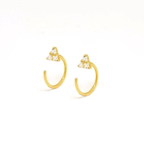 Minimalistische Geometrische U-Form Ohrhaken Ohrringe Mit 925 Sterlingsilber Ohrstecker-Stift Kupfer Zirkonia Eingelegt Damen Schmuck