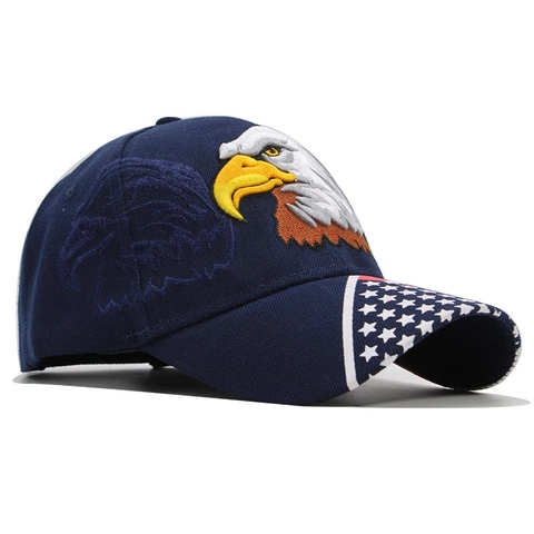Cappello Da Baseball Ricamo Aquila Acrilico Patriottico Bandiera USA Cappello Da Sole All Aperto Per Uomini Donne