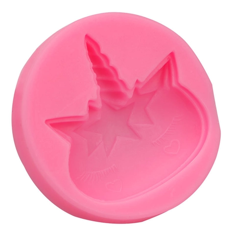 Unicorn Silicone Cake Mold Cartoon Round Fondant Chocolate Baking Tray For DIY Crafting And Resin Clay Decoration