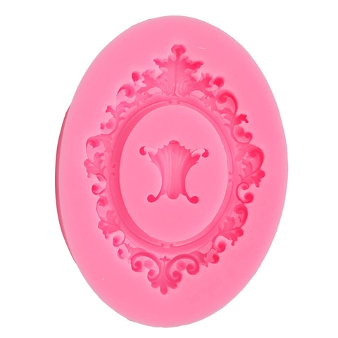 Stampo Silicone Cornice Foto Rilievo Barocco Specchio Vintage Decorazione Torta Fondant Cioccolato Argilla DIY
