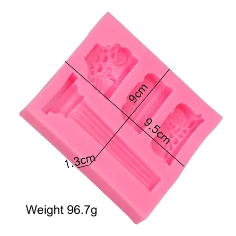 Roman Column Silicone Mold European Retro Architecture Pillars Fondant Cake Decoration Chocolate Resin DIY Craft