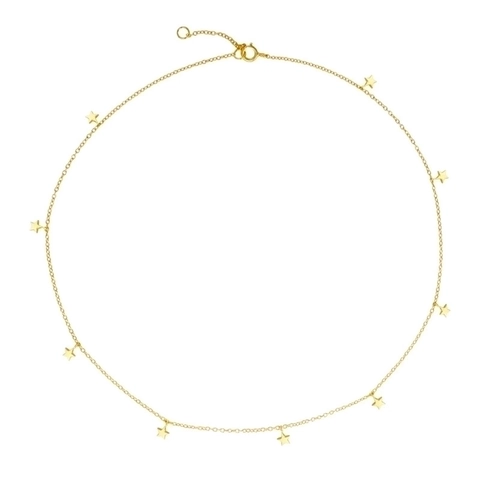 Stern Anhänger Halskette Mit 925 Sterling Silber Kette Und Kupfer Anhängern Eleganter Minimalistischer Verstellbarer Schmuck