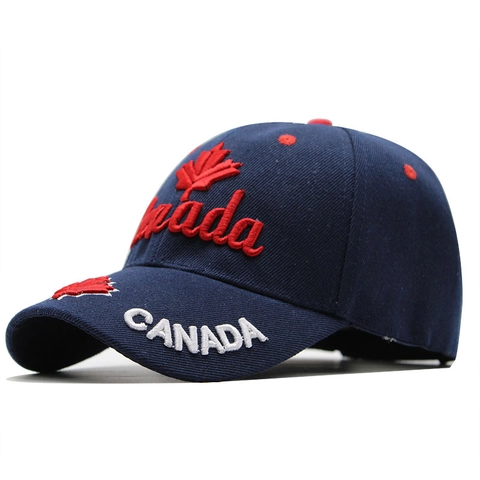 Cappello Da Baseball Canada Ricamo Foglia Di Acero Acrilico Regolabile Cappello Da Sole All'aperto Sport Unisex Snapback