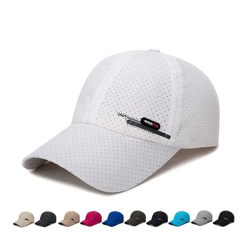 Berretto Da Baseball In Maglia Traspirante Poliestere Asciugatura Rapida Cappello Sole Regolabile Per Sport All Aperto Pesca