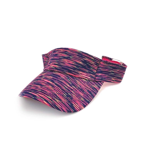 Women Sun Visor Hat Space Dye Knitted Cotton Breathable UV Protection Wide Brim Empty Top Cap For Golf Tennis Running Outdoor