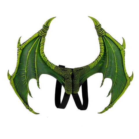 Dragon Wings Costume Accessories PU Foam 3D Scale Texture Halloween Cosplay Party Prop For Kids Adults Realistic Back Decor