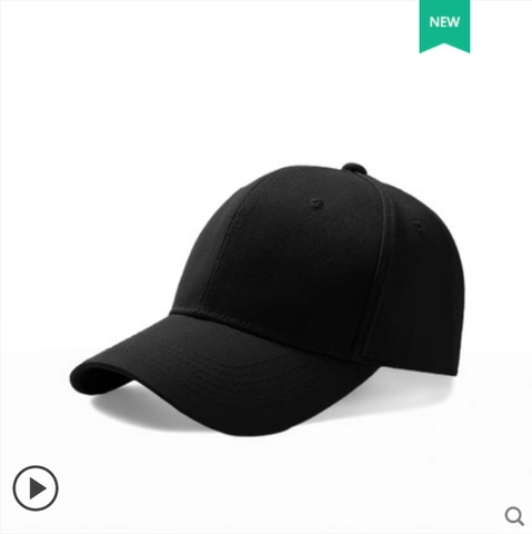 Unisex Solid Color Baseball Cap Adjustable Acrylic Twill Six-Panel Curved Brim Sun Hat For Outdoor Sports Casual