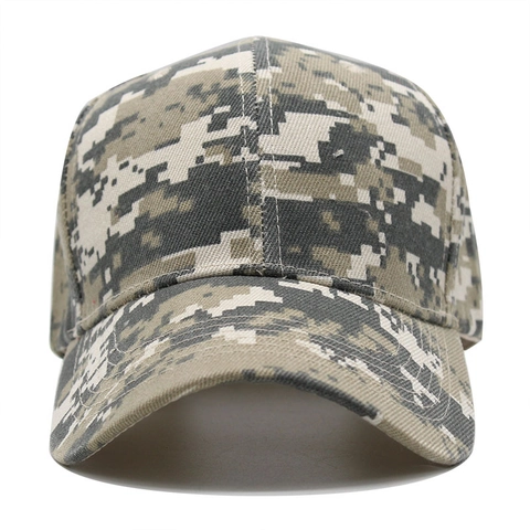 Casquette De Baseball Camouflage Numérique Polyester Réglable Extérieur Tactique Protection Solaire Chapeau Sport Mixte