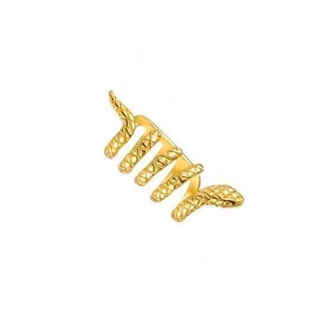 Women Creative Minimalist Multi Layer Snake Cuff Earrings Copper Plated Non Piercing Ear Clip Animal Shape Fashion Jewelry
