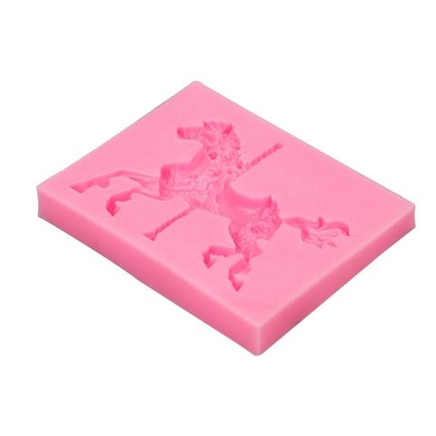 Carousel Horse Silicone Mold For Fondant Cake Decoration Chocolate Candy Baking Craft DIY Soap Clay Making
