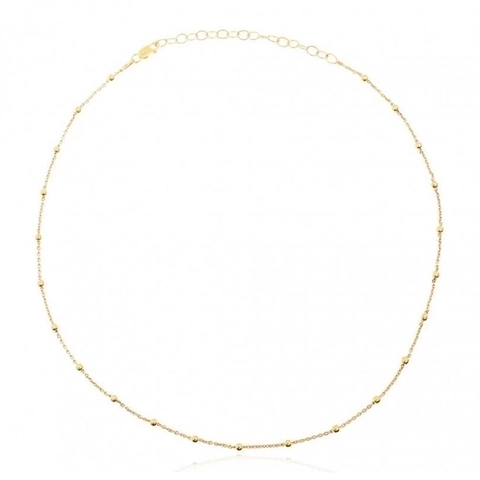 Collana Con Catena A Sfere In Argento Sterling S925 Minimalista Elegante Choker Da Donna Gioielli Quotidiani