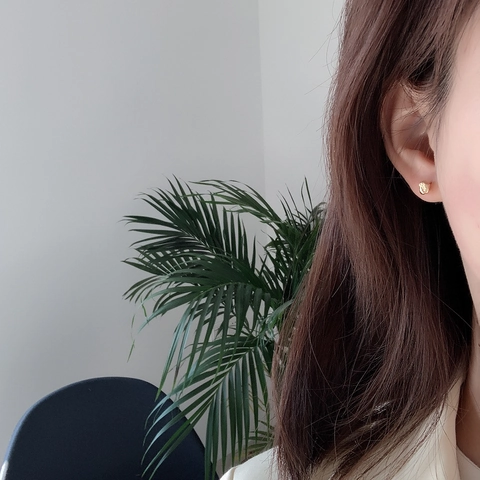 925 Sterling Silber Ohrstecker Mit Unregelmäßiger Lava Textur Minimalistischer Geschmolzener Stil Hypoallergener Schmuck