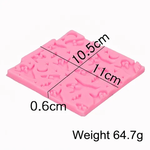 Halloween Silicone Mold Ghost Bat Star Moon Fondant Cake Chocolate DIY Baking Decorating Tool